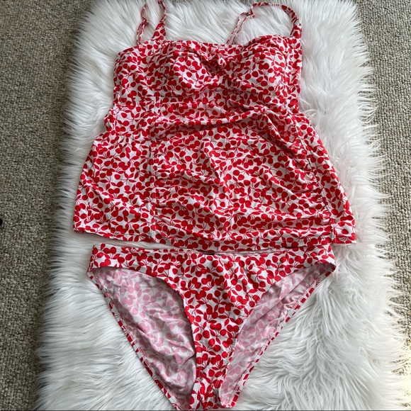 Motherhood Maternity Other - Motherhood Maternity Swimsuit Ruched Tankini Size XL